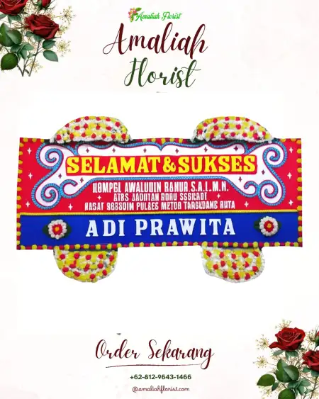 Papan Bunga Ucapan Selamat Waled Asem